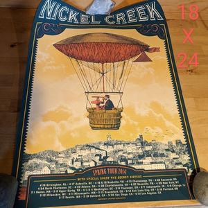 Nickel Creek concert poster